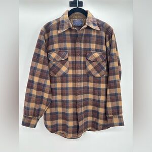 Pendleton Men’s Wool Flannel Long Sleeve Shirt Size Medium Machine washable